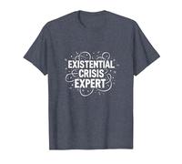 Expert en Crises existentielles Emo - Angsty Goth Mindset T-Shirt, Homme, Bleu Chiné, XL