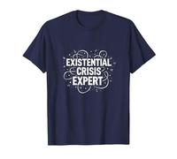 Expert en Crises existentielles Emo - Angsty Goth Mindset T-Shirt, Homme, Bleu Marine, 3XL