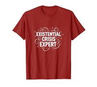 Expert en Crises existentielles Emo - Angsty Goth Mindset T-Shirt, Homme, Canneberge, L