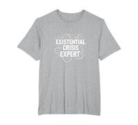 Expert en Crises existentielles Emo - Angsty Goth Mindset T-Shirt, Homme Grandes Tailles, Gris Chiné, 4X Tall