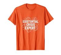 Expert en Crises existentielles Emo - Angsty Goth Mindset T-Shirt, Homme, Orange, M