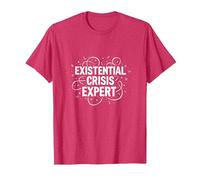 Expert en Crises existentielles Emo - Angsty Goth Mindset T-Shirt, Homme, Rouge Chiné, M