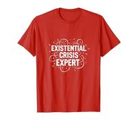 Expert en Crises existentielles Emo - Angsty Goth Mindset T-Shirt, Homme, Rouge, L