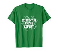 Expert en Crises existentielles Emo - Angsty Goth Mindset T-Shirt, Homme, Vert Kelly, M