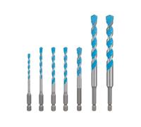 Bosch Jeu de forets EXPERT HEX-9 Multi-Construction Ø 4–12 mm pour béton et carrelage – 7 pièces