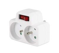 Expert Line 485341 Douille double 2 x 16 A avec interrupteur