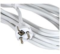 Rallonge Électrique Câble Prolongateur secteur 2 pôles + Terre Blanc 5m fiche16A, 3 x 1,5mm²