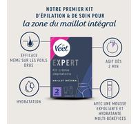 Expert - Lot De 3 Crèmes Dépilatoires 2x50 Ml - Maillot (3x 2 Tube De 50ml)