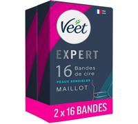 Expert-Lot de 32 Bandes De Cire Froide-Maillot-Peaux Sensibles