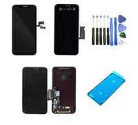 Expert-mobiles- ECRAN LCD VITRE Tactile Complet Compatible avec iPhone X XR XS XS 11 12 13 14 15 + Joint d'étanchéité + kit d'outils (iPhone X)