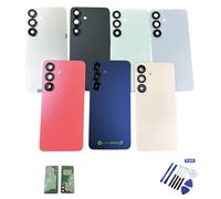 Expert-mobiles Vitre Arrière Compatible OEM pour Samsung Galaxy S25, Verre Qualité d'origine avec Lentilles Caméras Préinstallées, Adhésif, Kit Outils (Navy)