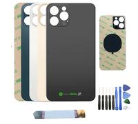 Expert-mobiles Vitre arrière Compatible pour iPhone 12 Pro + ADHÉSIF + Outils (Or)
