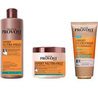 Expert Nutri-Frizz Coffret Shampooing, Masque Et Crème De Soin Et Définition Boucles Professionnelles Sans Silicone Sans Huile Minérale 400ml, 400ml, 200ml