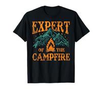 Expert of The Campfire Hommes Femmes Camping Drôle Extérieur T-Shirt