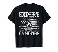 Expert of The Campfire Hommes Femmes Camping Drôle Extérieur T-Shirt