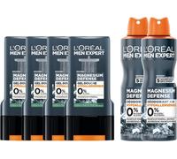Expert-Routine Magnesium Defense Gel Douche & Déodorant Homme-4x Gels Douche Magnesium Defense,2x Déodorants Magnesium Defense