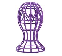 Expertly Engineered ABS Foldable Wig Display Stand - Professional Air Dry Holder for Wigs - Lightweight & Compact Design in Purple