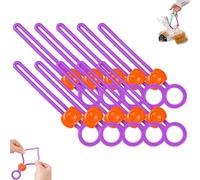 Explainout Multi-Purpose Sealer, 10pcs Multi Purpose Sealer, Reusable Zip Ties, Multipurpose Elastic Cord Organizer for Sealing Food Bags, Sealing Food Bags and Organizing Wires (purple-10pcs)
