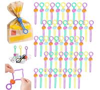 Explainout Multi-Purpose Sealer, Reusable Zip Ties, 2025 New Upgrade Detachable Sealing Ties for Food Bags Storage and Cables Organization for Home Kitchen Outdoor Picnic (50 Pcs,Random Color)