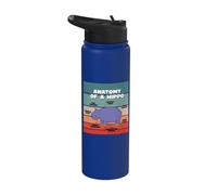 Explication de Sweet Hippo Anatomie d'un zoo de safari Stainless Steel Insulated Water Bottle