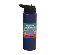 Explication de Sweet Hippo Anatomie d'un zoo de safari Stainless Steel Insulated Water Bottle
