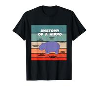 Explication de Sweet Hippo Anatomie d'un Zoo de Safari T-Shirt