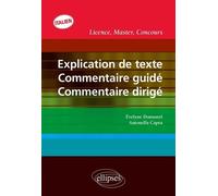 Explication De Texte, Commentaire Guidé, Commentaire Dirigé En Italien