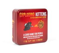 Exploding Kittens -10th Anniversary Collectible Tin (New Edition) - Updated with 8 Legacy Cards - Hilarious Fast-Paced Card Game for Adults and Kids, Travel Friendly, Ideal for Family Game Night
