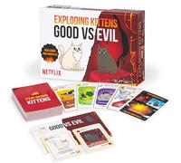 Exploding Kittens Good vs. Evil - 55 Cards Inspired by The Netflix Series - Elevate with New Characters - Family Games for Kids and Adults - Funny Card Games