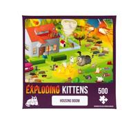 Exploding Kittens - 500 Piece Jigsaw Puzzle | Housing Boom, Jigsaw Puzzles for Adults, Cat Puzzle, Art Puzzle
