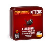 Exploding Kittens Original Collectible Tin, 2-5 Players, Ages 7+ | Draw cards, betray friends, and try not to explode! The quick-to-learn family card game in a sturdy collectible travel tin.
