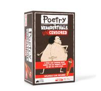 Exploding Kittens Poetry for Neandertals Jeu de Cartes de Mots Non censuré avec Club Gonflable, à partir de 17 Ans, activité Amusante
