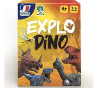 Explodino - Jeux De Societe Enfant Dinosaure 8 Ans+ - Le Jeu De Devinettes Educatif Sur La Préhistoire - Cadeau Garcon Et Fille - Fabriqué En France - Jeu De Société Pour Famille 2 À 6 Joueu[Z709]