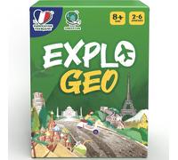 Explogeo - Jeux De Societe Enfant Géograhie 8 Ans+ - Le Jeu De Devinettes Educatif Sur Les Pays Du Monde - Cadeau Garcon Et Fille - Fabriqué En France - Jeu De Société Pour Famille - 2 À 6 J[Z708]
