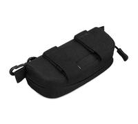 Explokit Étui à Lunettes Tactique Sac à Lunettes de Soleil Molle Pochette Portable pour Port de Lunettes avec Sangles Molle et Clip (#01-Noir)