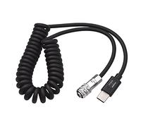 Explopur Remplacement du câble d'alimentation USB-C pour Blackmagic Pocket Cinema Camera BMPCC 4K/6K vers câble à ressort USB Type-C