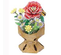 EXPLORA - Bouquet De Fleurs Camélia - Puzzles 3D - 540502-109 pièces - sans Colle Ni Ciseaux - Educatif - Jeu de Construction - Cadeau Enfant - Maquette - Educatif et Ludique - À Partir de 8 Ans