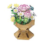 EXPLORA - Bouquet De Fleurs Œillet - Puzzles 3D - 540500-134 pièces - sans Colle Ni Ciseaux - Educatif - Jeu de Construction - Cadeau Enfant - Maquette - Educatif et Ludique - À Partir de 8 Ans