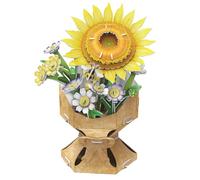 EXPLORA - Bouquet De Fleurs Tournesol - Puzzles 3D - 540503-102 pièces - sans Colle Ni Ciseaux - Educatif - Jeu de Construction - Cadeau Enfant - Maquette - Educatif et Ludique - À Partir de 8 Ans