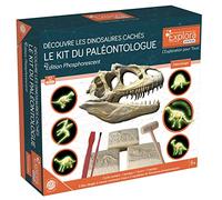 EXPLORA - Dinosaures Phosphorescents - Kit De Paléontologue - 039400 - Plâtre à Creuser - Kit de Découverte - Jeu pour Enfant - Scientifique - Éducatif - Aventure - Jouet - À Partir de 5 Ans