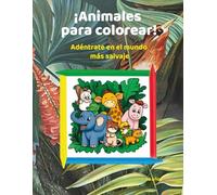 Explora la Sabana: Colorea Animales Salvajes: Descubre los colores con los animales más feroces