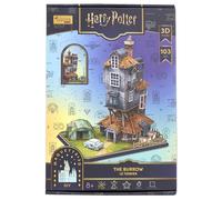 EXPLORA - Le Terrier - La Maison des Weasley - Licence Officiel Harry Potter - Puzzles 3D - 540309-103 pièces - sans Colle Ni Ciseaux - Jeu de Construction - Cadeau - Maquette - À Partir de 8 Ans