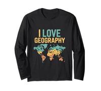 Explorateur de Cartes du Monde I Love Geography Manche Longue