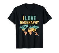 Explorateur de Cartes du Monde I Love Geography T-Shirt