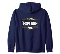 Explorateur de sentiers Amour Explorer Nature Montagnes Sweat à Capuche