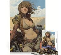 Explorateur Souriant des Terres désolées dans Un désert Post-apocalyptique Puzzle de 1000 pièces pour Adultes Cadeau Stimulant pour l'esprit Jeu de Loisirs Facile Découpe précise Cadeau spécial