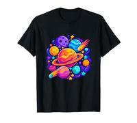 Explorateur Spatial du système Solaire coloré Planètes T-Shirt