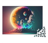 Explorateur Spatial Puzzle 1000 pièces, Vue planétaire, Anti-Stress, entraînement cérébral, Carton Premium épais, Cadeau pour Adultes & Enfants, 70x50cm