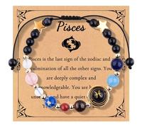 Exploration de la beauté naturelle : ingrédients organiques, recommandé pour le visage, bracelet avec 12 constellations, bracelet en corde réglable, perles de main en cristal, perles planètes