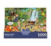 Exploration des forêts Tropicales Puzzle en Bois Imperméable Puzzles De 1000 Pièces pour Adultes Amusant Jeux De Stimulants